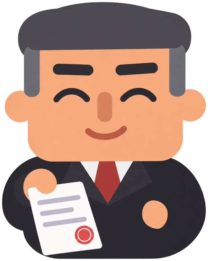 The boss handing over a payslip