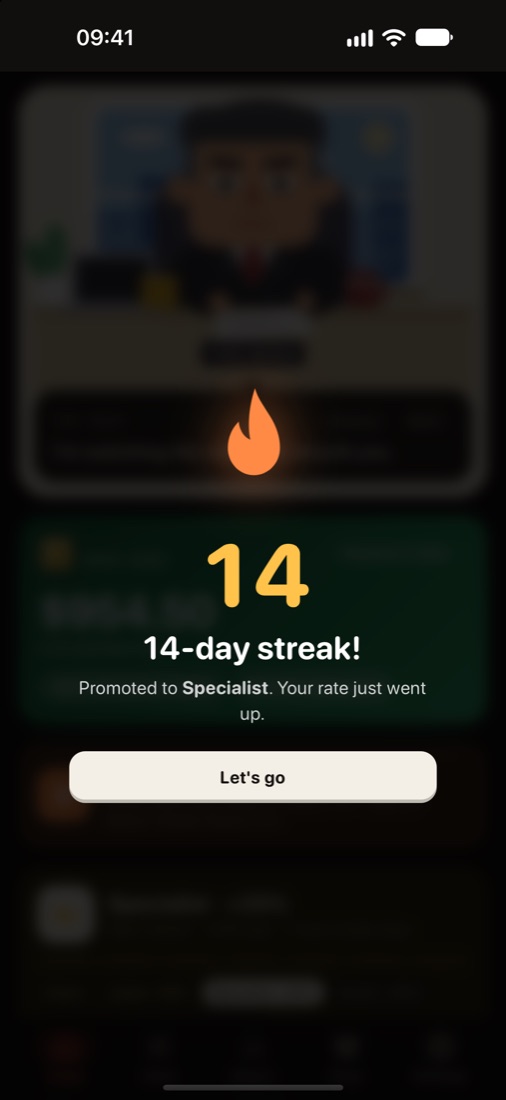 A 14-day streak